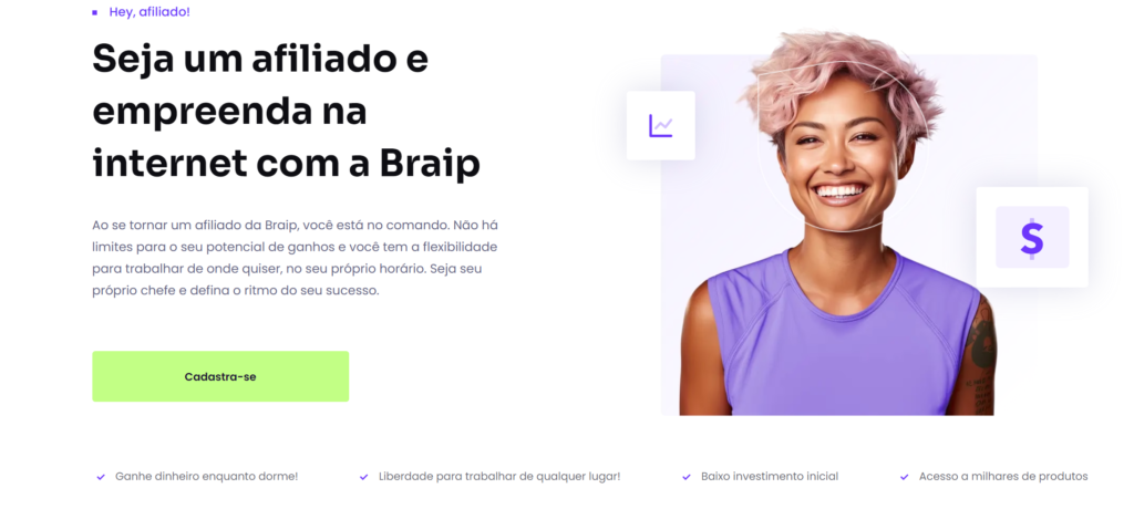 Programa de afiliados da Braip